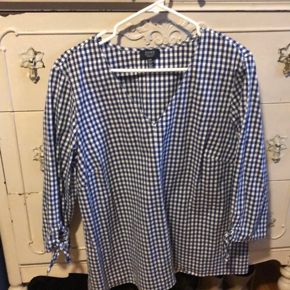 Jones New York ladies XL gingham top